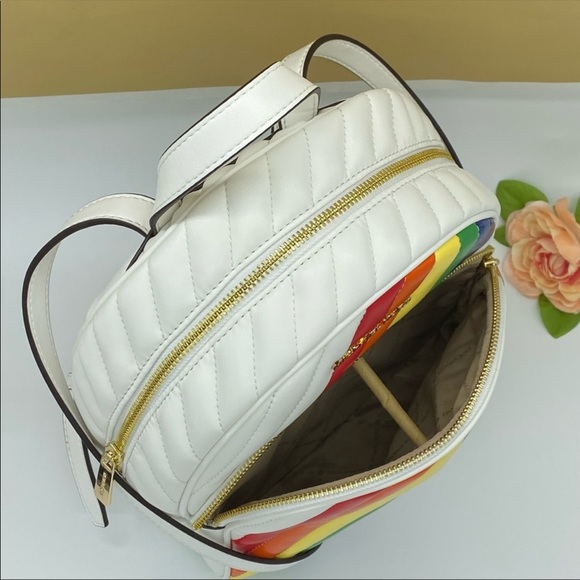 MICHAEL KORS ABBEY MD BACKPACK VEGAN FAUX LEATHER - Picture 5 of 16